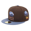 ニューエラ(NEW ERA)(メンズ、レディース)キャップ 59FIFTY ストリートファイター2 ボーナスステージ ウォールナット スレートバイザー 14125312