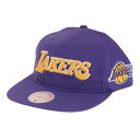 ~b`FAhlXiMitchell&NessjiYjNYLON7 DEADSTOCK Lbv LOS ANGELES LAKERS 5MUSJS19105-LALPURP