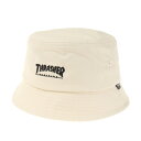 スラッシャー（THRASHER）（メンズ、レディース）MAG LOGO TWILL バケットハット 20TH-H51-IVO