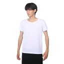 クー(Coo.)(メンズ)ドライプラス 丸首 半袖アンダーシャツ 891CO4GC0001 WHT 吸汗 速乾