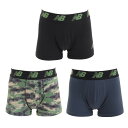 ニューバランス(new balance)(メンズ)プレミアムボクサーパンツ 3インチ 前閉じ 3枚セット USサイズ LAU13009THN