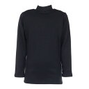 クー(Coo.)(キッズ)ジュニア ヒートクロス 厚手ハイネック長袖インナー 893CO3GC0037 BLK 防寒 黒 130-160cm