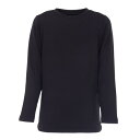 クー(Coo.)(キッズ)ジュニア ドライウォーム 極厚クルー長袖インナー 893CO3GC0043 BLK