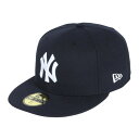 ニューエラ(NEW ERA)(メンズ、レディース)キャップ 59FIFTY MLBオンフィールド ニューヨーク ヤンキース ゲーム 14524865 ネイビー