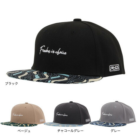 ライズ（RYZ）（メンズ、レディース）帽子 リーフパターン ベースボールキャップ RZ20ST25SS0045 カジ..