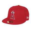 ニューエラ(NEW ERA)(メンズ)キャップ 59FIFTY MLBオンフィールド ロサンゼルス・エンゼルス ゲーム 13554995 帽子 吸汗速乾