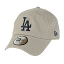 ニューエラ(NEW ERA)(メンズ、レディース)カジュアルクラシック MLB Under Visor Logo ロサンゼルス ドジャース ペブル キャップ 14307374(4)