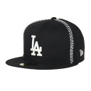 ニューエラ(NEW ERA)(メンズ、レディース)帽子 キャップ 59FIFTY MLB Ball Stitch ロサンゼルス・ドジャース 黒 S-Lサイズ 1...