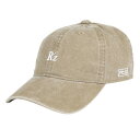 ライズ(RYZ)(メンズ、レディース)ロゴ ピグメント キャップ RZ20ST24SS0046 BEG