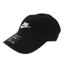 ナイキ(NIKE)(メンズ、レディース)クラブ アンストラクチャード フューチュラ ウォッシュ キャップ FB5368-011 帽子 黒