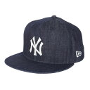 ニューエラ（NEW ERA）（メンズ、レディース）59FIFTY Denim ニューヨーク・ヤンキース Subway Series 14109879 帽子