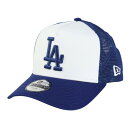 ニューエラ(NEW ERA)(キッズ)帽子 キッズ Youth 9FORTY A-Frame Mesh Embroidery ロサンゼルス・ドジャース 白 青 ...