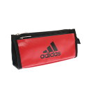 アディダス(adidas)(メンズ、レディース、キッズ)ソフトペンケース ダブルポケット AI1400 赤黒 07 PT1400AI07R24