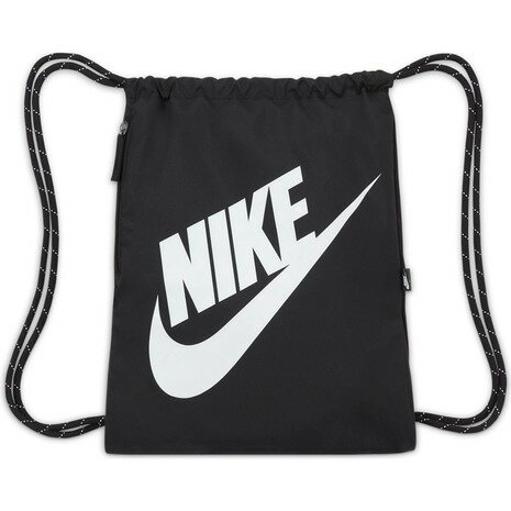 【5/10 24h限定 エントリー＆対象3店舗以上買い回りで最大P10倍 】ナイキ NIKE メンズ レディース マルチバッグ ヘリテージ ドローコードバッグ DC4245-010 ブラック ジムサック