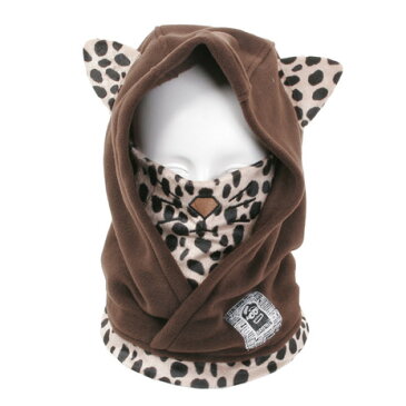 BURN STREET HOOD WARMER LEOPARD2 B15-HW05-O/C9 ブラウン （Men's、Lady's）