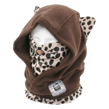 BURN STREET HOOD WARMER LEOPARD2 B15-HW05-O/C9 ブラウン （Men's、Lady's）