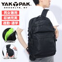 ヤックパック(YAK PAK)(メンズ、レディース)2ポケットデイパック YAK24S010001 BLK ビジネスバッグ