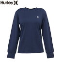 ハーレー(HURLEY)(レディース)ラッシュガード ファントム ロングスリーブ シャツ CRE カップ付き 水陸両用 WRG2421045-NVY