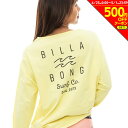 【500円OFFクーポン対象！5/1迄】ビラボン（BILLABONG）（レディース）ラッシュガード 長袖 ロゴ ボートネック ラッシュロンT BE013866 YFJ0