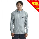 【500円OFFクーポン対象！5/1迄】クイックシルバー（Quiksilver）（メンズ）OMNI MW ZIP HOODIE ラッシュガード 長袖 ジップフーディ 24SP QLY241032 HTR