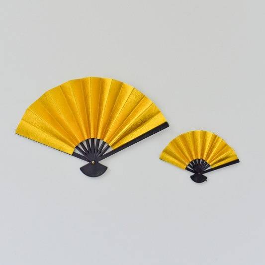 インテリア 雑貨 扇子 和風 和飾り ゴールド 金 Mサイズ