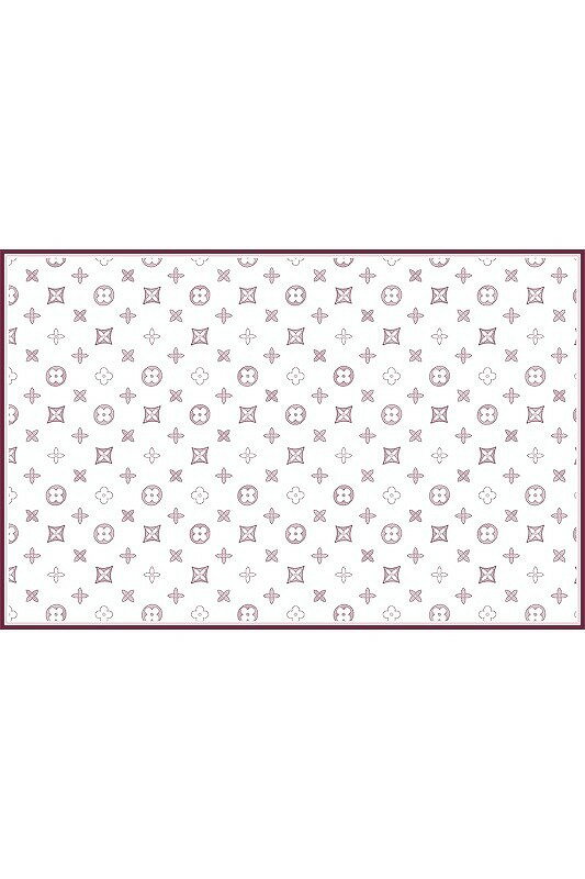 ポーセラーツ転写紙柄マゼンタFLOWERamp;CLOVER(フラワーamp;クローバー)pink