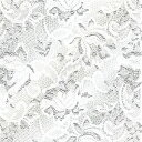 ポーセラーツ 転写紙 模様 LACE (レース・ガラスホワイト) white forglass