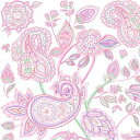 ポーセラーツ 転写紙 模様 FABRIC PAISLEY(ファブリックペイズリー)