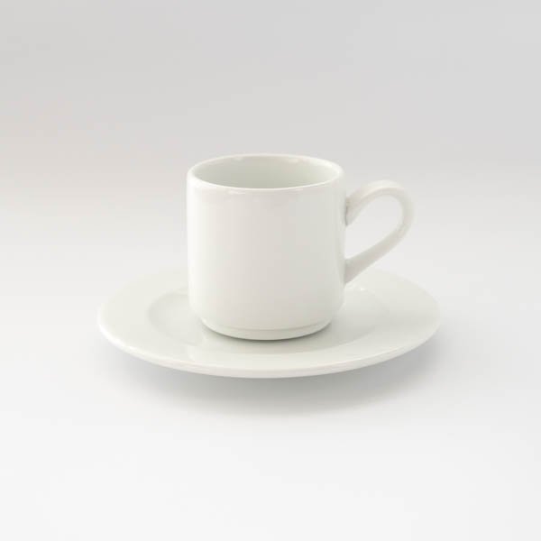 ポーセラーツ 白磁 食器 白い食器 カップ&ソーサー セット コーヒーカップ ティーカップ アクセスカップ＆ソーサー(S) white