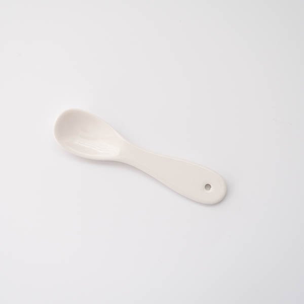 ポーセラーツ 白磁 カトラリー 白い食器 スケータースプーン(無くなり次第終了) white