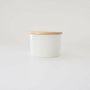 ポーセラーツ 白磁 食器 キッチン まとめ買い 業務用 保存容器 キャニスター(木蓋付き)(ショート) white ホワイト 白