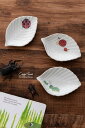 ポーセラーツ 白磁 食器 白い食器 お皿 葉っぱ 北欧風 リーフプレートII 3