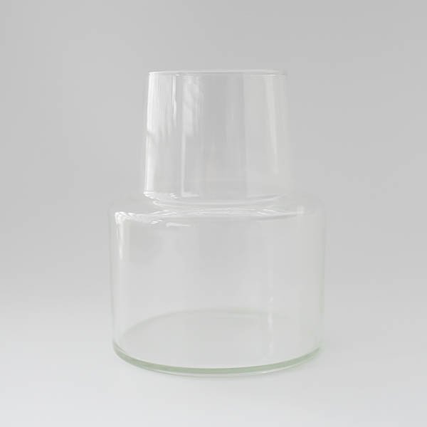 ポーセラーツ 白磁 インテリア アレンジメント ドライ フラワー 花瓶 リユースガラスフラワーベース(ロケート) clear