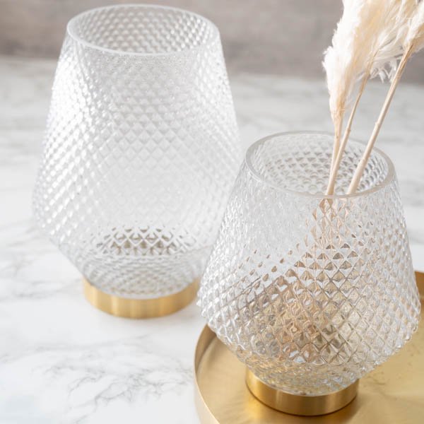 インテリア 花瓶 花器 フラワーベース おしゃれ 透明 クリア キャンドルホルダー インテリア雑貨 ブライトガラスベース(M) Instagram掲載商品