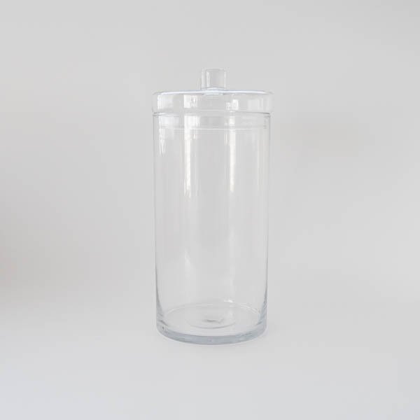 インテリア 花瓶 花器 シリンダー おしゃれ インテリア雑貨 透明 クリア 蓋つき ガラスジャー(トール) 3