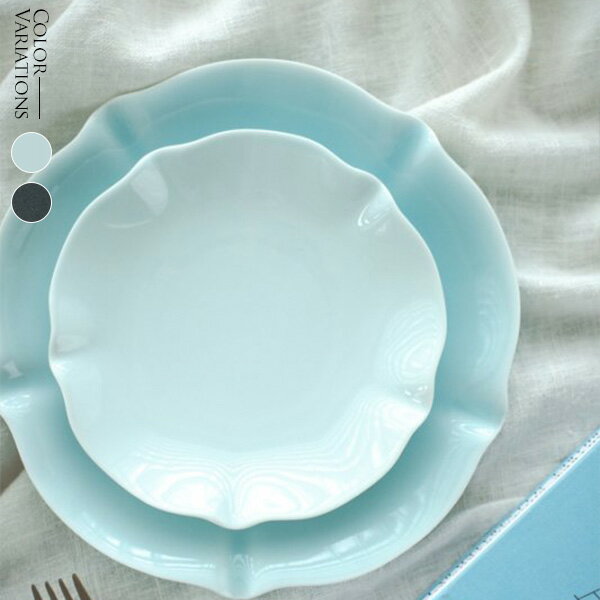ハナエミシリーズ ハナエミプレート15cm(ブラック)(ライトブルー) 食器 お皿 おしゃれ 和モダン プレート Instagram掲載商品