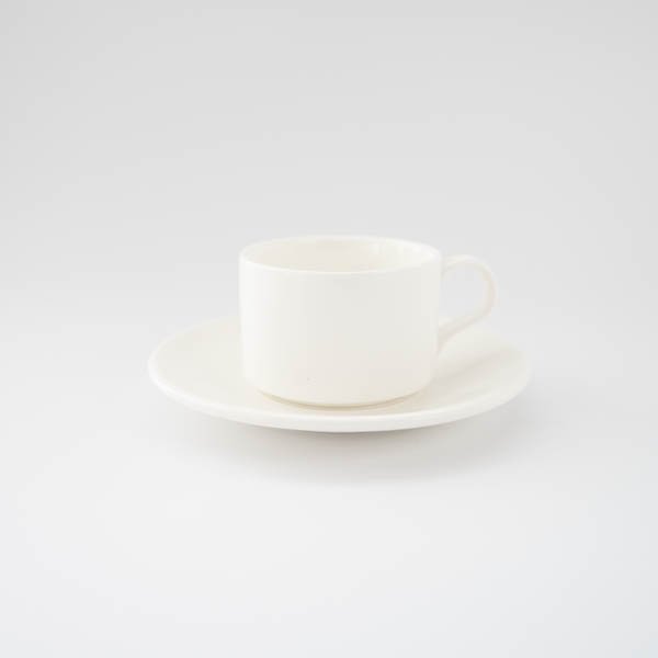 シンプルカップ＆ソーサーIII ポーセラーツ 白磁白い食器 コーヒーカップ ティーカップ
