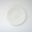 ラウンドフラットプレート (24cm) (27cm) (無くなり次第終了)/ ポーセラーツ 白磁 プレート 白い食器 美濃焼き