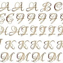 ポーセラーツ 転写紙 文字 LOUNA ALPHABET (L) (ルナアルファベット・ブライトゴールド・レンジ対応) gold