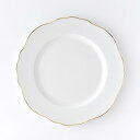 ポーセラーツ 白磁 食器 まとめ買い 業務用 ゴールドラインフリルプレート (L) 北欧風