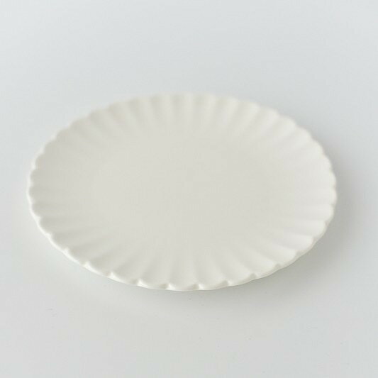 ポーセラーツ 白磁 食器 ディテイルフリルプレート 北欧風