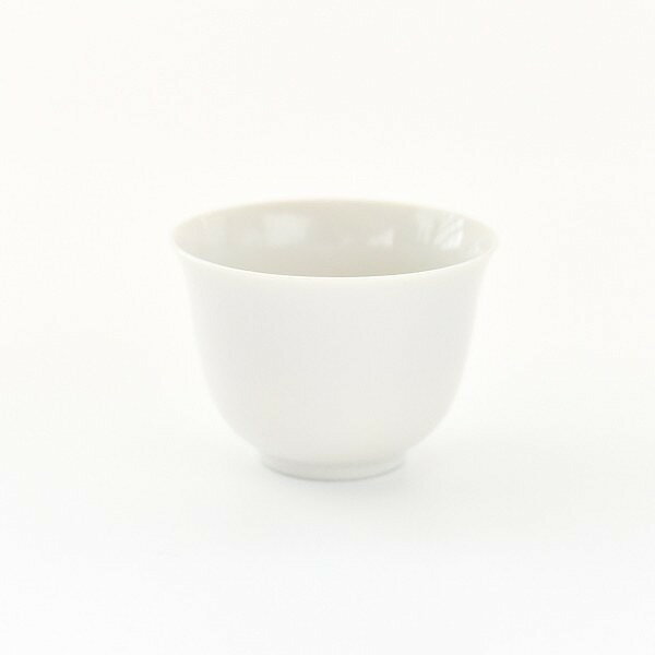 ポーセラーツ 白磁 湯のみ 真っ白い食器 コップ 玉露カップ