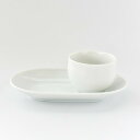 ポーセラーツ 白磁 湯のみ・カップ 煎茶II(カップ&ソーサー) 北欧風 Instagram掲載商品