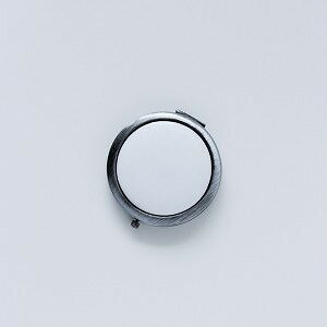 ポーセラーツ 白磁 鏡 コンパクトミラー (アンティークシルバー) 北欧風