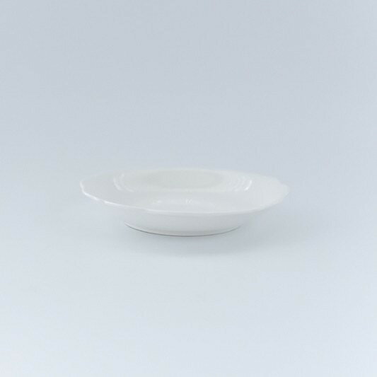 ポーセラーツ 白磁 食器 皿 プレート フリルドルチェプレート