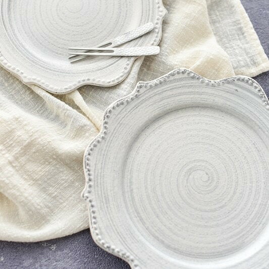 食器 皿 プレート テーブルウェア おしゃれ グレイッシュドットフリルプレート(S) Instagram掲載商品 新生活