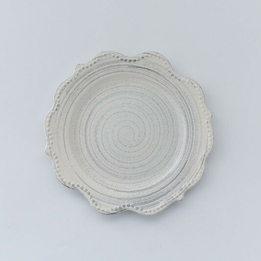 食器 皿 プレート テーブルウェア おしゃれ グレイッシュドットフリルプレート(S) Instagram掲載商品 新生活