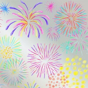 楽天VICTORIA Designポーセラーツ 転写紙 和柄 （花火） HANABI ガラス用