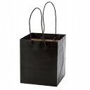ショッパー ペーパーバッグ ギフト プレゼント ラッピング まとめ買い 業務用 誕生日 紙袋(ブラック)(M) (無くなり次第終了)black