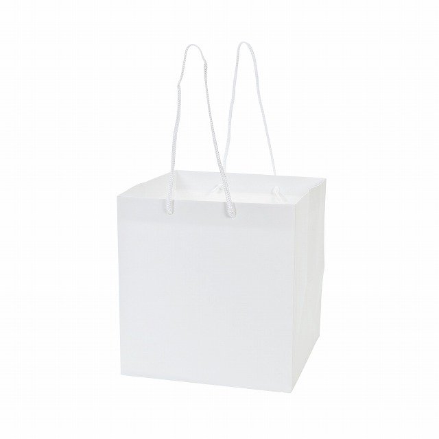 ショッパー ペーパーバッグ ギフト プレゼント ラッピング まとめ買い 業務用 誕生日 紙袋(ホワイト)(L) white 白 ショッピングバッグ